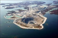 Diamonds mine, Diavik, Northeast Canada